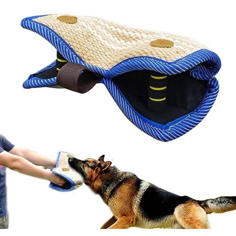 Blaues Kaukissen fr das Hundetraining, 33 x 20 x 12 cm, strapazierfhiges  Trainingszubehr fr Hunde.