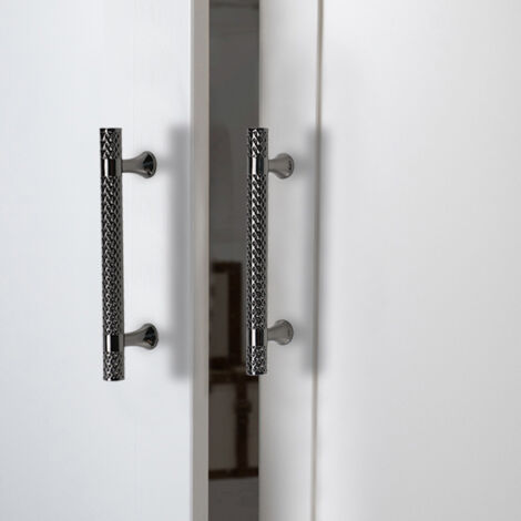 Set Di 6 Maniglie Moderne Per Mobili Cassetti In Lega Di Zinco Maniglia Per Porte Guardaroba Armadio Con Viti Nero 84240198