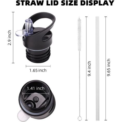 8 Tappi Per Cannucce Silicone A Forma Di Bradipo 10mm Per Stanley Cup 76cl E 1,13L