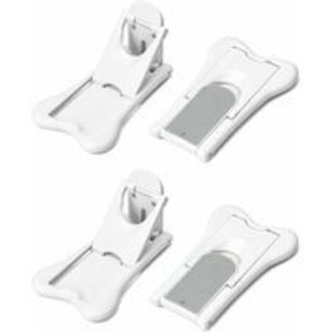 Bebe - Blocco per armadio, sicurezza per bambini, blocca porta armadio, finestra, protezione di sicurezza domestica (4 + 2 pezzi
