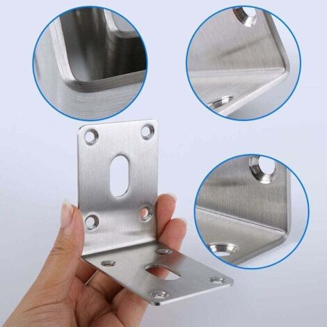 Sweieoni Maniglie di ingresso, 2 pezzi, in acciaio inox, con anello di trazione, armadietto, maniglia nascosta, per yacht, cassetti, accessori per porte con 8 viti (64 x 46 mm, grande