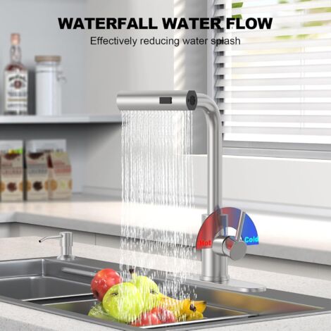 HURRAN Rubinetto da bagno diffuso da 8 pollici 3 fori cromato