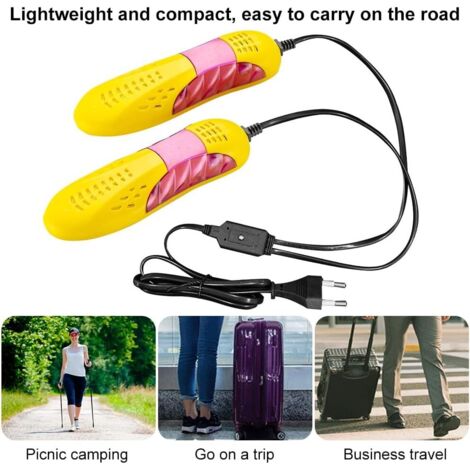 Asciugascarpe Elettrico Con Timer E Luce UV – 3 Modalità Di Spegnimento (4/8/12h), Calore 360° E Antibatterico Per Scarpe, Stivali, Guanti E Sci