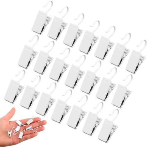Clip Per Tende 60 Pezzi, Ganci Per Tende Scorrevoli Per Binario, Anelli Per Tende Con Ganci, Pinze Per Tende Adatte Per Appendere Tende, Decorazioni, Binario Tenda Soffitto