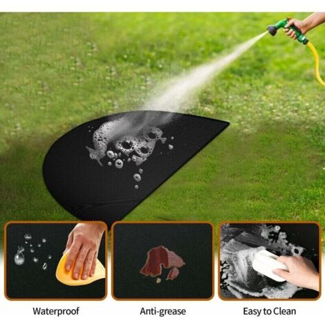 Tappetino Da Bagno YDKGL In Tessuto Lino – 61x88.9 Cm, Nero, Antiscivolo, Super Assorbente E Asciugatura Rapida