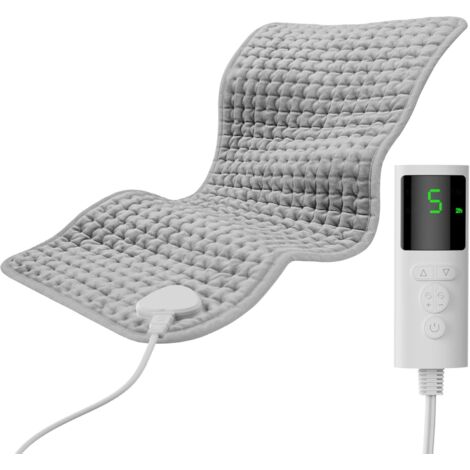 Comfytemp Cuscino Termico Elettrico Pesante 53x85 Cm Con 9 Livelli - Per Schiena, Spalle E Collo - Timer E Spegnimento Automatico - 4