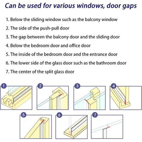Tira De Sellado De Silicona Para Tira De Sellado De Puerta, 16.4 Ft/16 Pies, Adhesivo