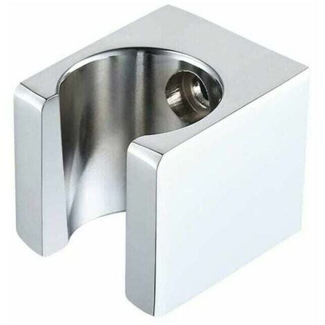 SHINING HOUSE Soporte de ducha de latón macizo para montaje en pared, soporte para cabezal de ducha para rociador de mano para baño, cromado, 28 x 28 x 32 mm