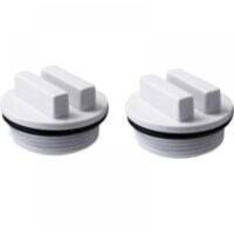 Paquete de 2 cubiertas anticongelantes para filtros de piscina con junta tórica para proteger la piscina contra el congelamiento en invierno y la mayoría de los filtros de piscina. (1/3)