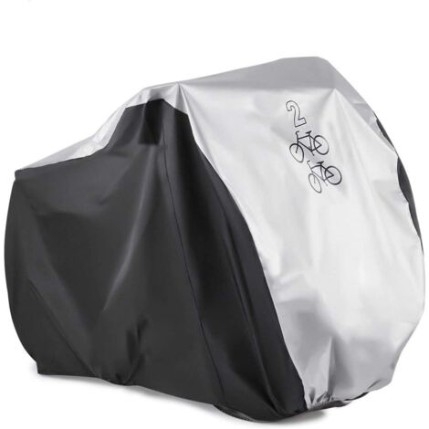 SHINING HOUSE Funda para bicicleta impermeable, resistente a la lluvia, al polvo y a los rayos UV, para bicicleta de montaña y carretera, para 2 bicicletas (1/5)