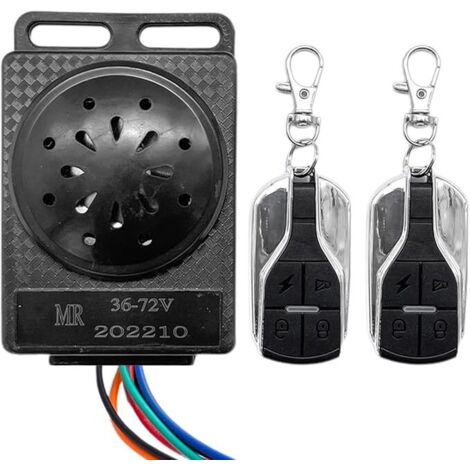 SHINING HOUSE Alarma antirrobo para bicicleta, alarma para motocicleta, sistema de alarma antirrobo para seguridad de motocicleta - antirrobo para scooter eléctrico, protección antirrobo para triciclo