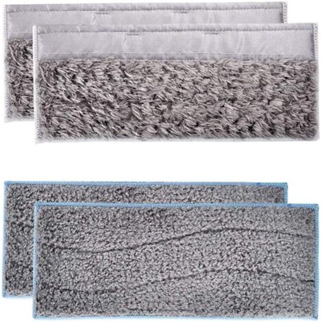 SHINING HOUSE piezas de almohadillas de fregona lavables, paño de fregona de repuesto, almohadillas húmedas reutilizables de microfibra, almohadillas secas, paños de limpieza, accesorios para aspirado (1/5)
