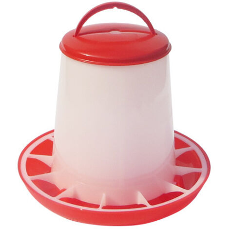 SHINING HOUSE Comedero antidesperdicio para aves de corral y pollos 3 kg