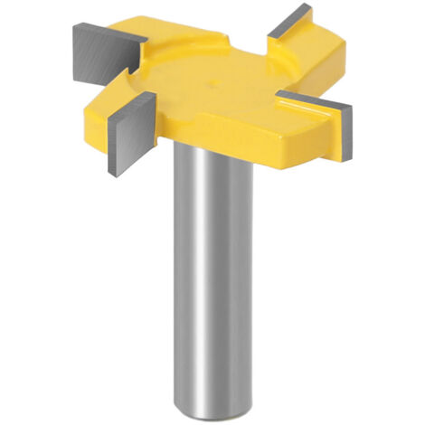 SHINING HOUSE Fresa de cepillado, broca de enrutador de vástago de 12 mm, cortador de aplanamiento, cortador de placas, broca de enrutador de madera, broca de enrutador en forma de T, para carpintería (1/5)