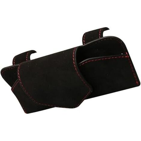 SHINING HOUSE Soporte para gafas de sol de una pieza para coche, color negro, marco para visera de coche, clip universal para visera, marco para gafas, estuche para gafas, accesorios para interior de (1/4)