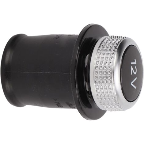 SHINING HOUSE Cubierta de toma de encendedor de cigarrillos, cubierta antipolvo de toma de encendedor de cigarrillos de automóvil cromada de 12 V 4H0919311 Reemplazo para A3 A4 A6 A7 A8 (1/4)