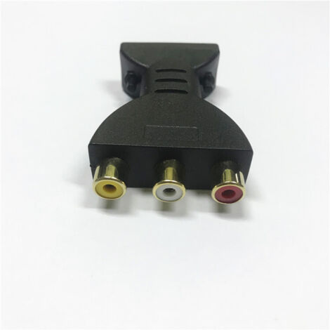 Audio - Convertidor de vídeo HDMI a RCA Adaptador HDMI a AV Sincronización en rojo, blanco y amarillo (1/3)
