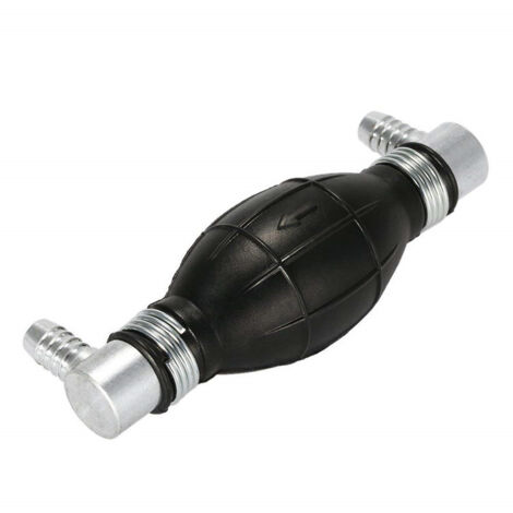 SHINING HOUSE Bomba de cebado universal para sistemas de combustible diésel o gasolina, con ángulo de 90° en ambos lados, salida de 8 mm con válvula antirretorno (1/4)