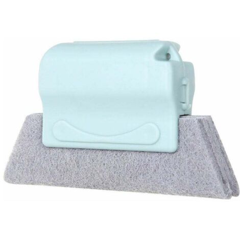SHINING HOUSE 2 cepillos de limpieza de ventanas con ranuras dos en uno, herramienta de limpieza de vidrios para baños, cocinas, suelos y puertas corredizas (1/5)