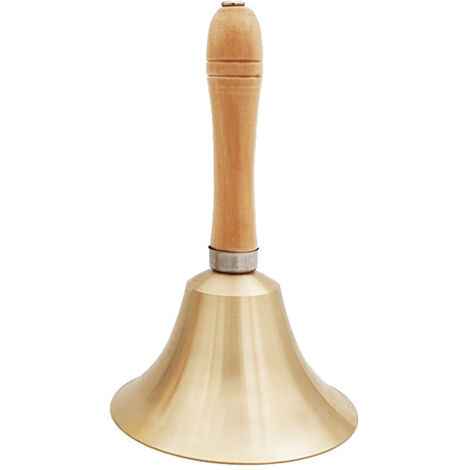 SHINING HOUSE Campana de metal, campana de mano, campana con asa, para campana de recepción, campana de metal para cena, campana de servicio para meditación, alimentación de mascotas, oración, decorac (1/4)