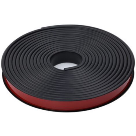 SHINING HOUSE Tira de protección de bordes autoadhesiva de TPE flexible para muebles, para reparación de gabinetes y restauración de muebles (negra, 18 mm x 3 m) (1/5)