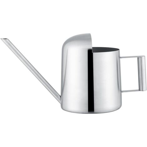 SHINING HOUSE Regadera de acero inoxidable para bonsáis, regadera para jardín, regadera de boca larga para plantas de interior (300 ml)
