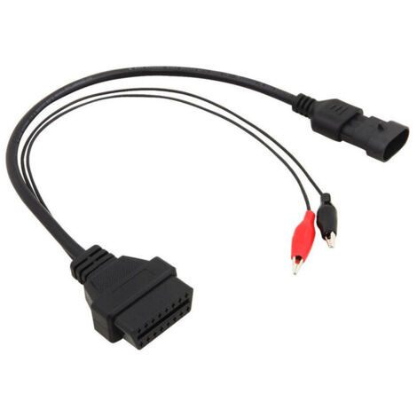 SHINING HOUSE Cable de diagnóstico, conector adaptador OBD2 de 3 pines a 16 pines, cable de diagnóstico, conector de diagnóstico integrado, cable de extensión adaptador OBD2, para cables de escáner (1/4)