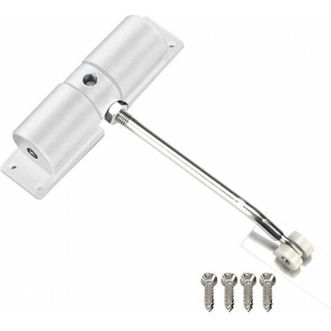 SHINING HOUSE Cierrapuertas automático ajustable con tornillos, aleación de aluminio para uso comercial o doméstico (167 x 125 mm) (1/5)