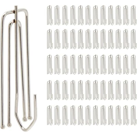 60 ganchos plisados de 4 puntas de acero inoxidable 304 (1/5)