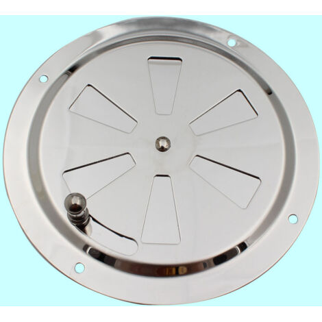 SHINING HOUSE Rejilla de ventilación redonda de 2 piezas, roseta de ventilación de aire de acero inoxidable, rejilla de ventilación de aire de acero inoxidable de 125 mm, conducto de escape, entrada d (1/3)
