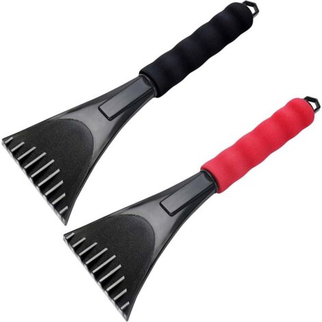 SHINING HOUSE Piezas Raspador de hielo para coche Raspador de parabrisas ergonómico profesional para coche con mango suave antideslizante Raspador antihielo para descongelar parabrisas y ventanas