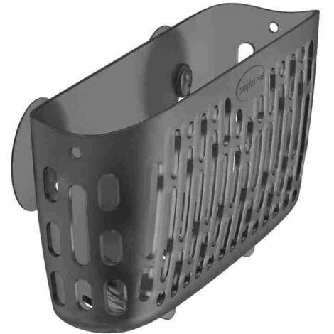 SHINING HOUSE Soporte para esponja de cocina, organizador de platos, 3 ventosas fuertes o encimera gris translúcida (1/4)