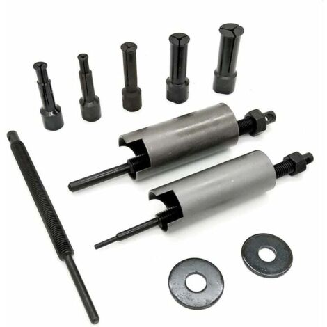 SHINING HOUSE Extractor de cojinetes internos universal para motocicleta de 9 a 23 mm, juego de 8 extractores de cojinetes, herramienta de embrague, kit de extracción de martillo deslizante interno pa (1/5)