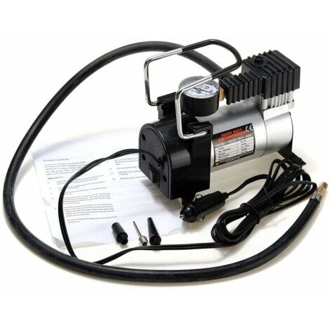 SHINING HOUSE Mini compresor de aire portátil antipinzamiento, bomba infladora de neumáticos eléctrica de 16 x 8 x 11 cm, 12 V, 120 PSI, bomba resistente para bicicleta, automóvil y maletero
