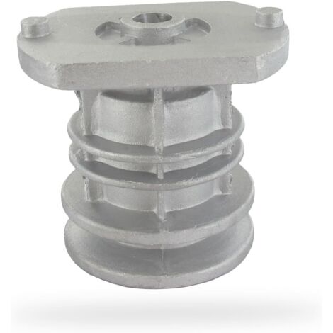 Cubo de cuchilla para cortacésped CASTELGARDEN, MAC GARDA - Reemplaza los números de pieza originales 122465607/0, 122465607/1, 122465607/2, 122465607/3, 122465607/4 - altura 68 mm, orificio central 2