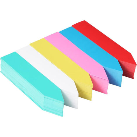 SHINING HOUSE Etiquetas reutilizables para plantas, etiquetas para nombres de jardín para plantas de exterior, semillas de hierbas, plántulas, verduras, flores, plantas en macetas (6 colores, 150 piez (1/4)