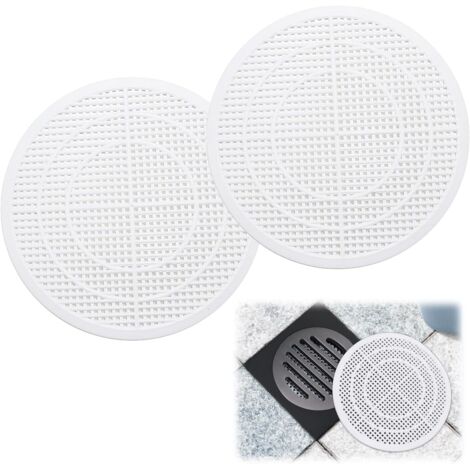 SHINING HOUSE 2 protectores de silicona para fregadero de bañera, protector de drenaje universal para cocina y baño, color blanco, eficaz contra bloqueos (1/4)