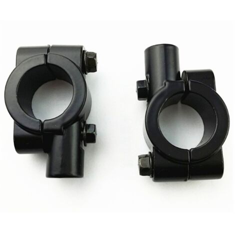 SHINING HOUSE 2 piezas de soporte de espejo retrovisor para motocicleta, soporte de espejo para manillar con interfaz de 8 mm, adaptador de montaje de manillar para instalación de espejo retrovisor, s