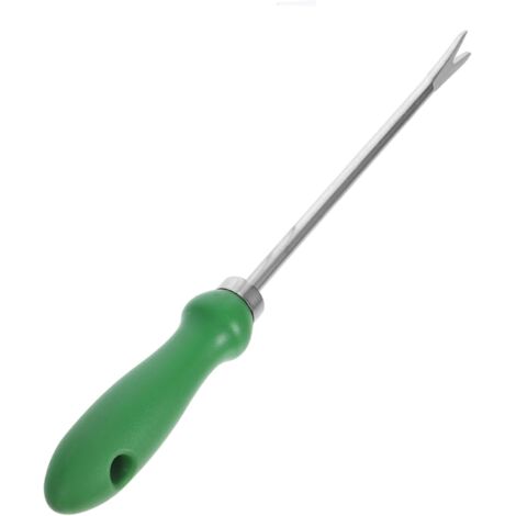 SHINING HOUSE Herramienta de jardinería, recogedor de raíces, herramienta extractora de césped, extractor de jardinería, pala extractora de plantas, extractor de raíces de plantas, herramienta manual