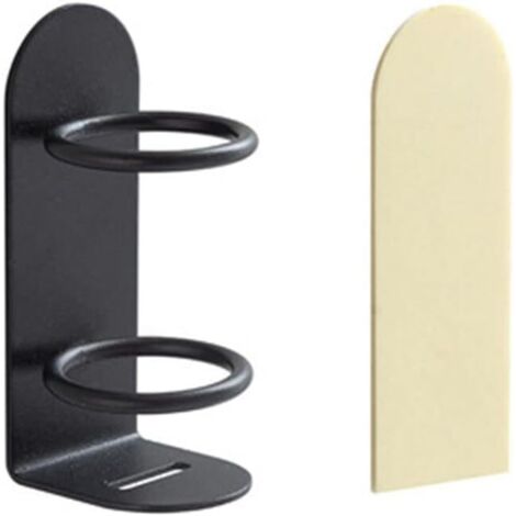 SHINING HOUSE Pack Soporte para Cepillo de Dientes Eléctrico para Baño Adhesivo de Pared con Ventosa Negro (1/5)