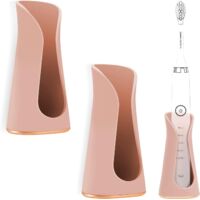 SHINING HOUSE Soporte adhesivo para cepillos de dientes eléctricos, compatible con soportes para cepillos de dientes eléctricos de montaje en pared (rosa champán)