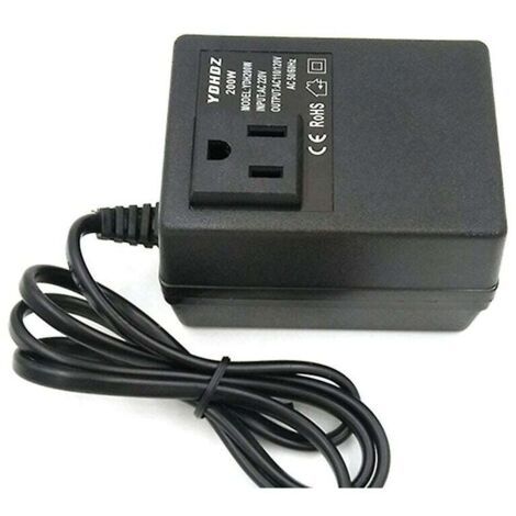 Sette Stelle Convertitore Di Tensione Da Viaggio 1875 Watt – Da 220V/240V A 110V/120V – Per USA E Canada – Ideale Per Asciugacapelli E Piccoli Elettrodomestici