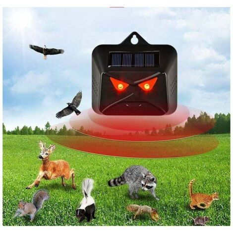 Repellente Solare Ad Ultrasuoni Per Animali Con Sensore Di Movimento – Deterrente Per Cervi, Gatti, Scoiattoli, Conigli, Procioni – Da Esterno Per Giardino E Cortile - 3