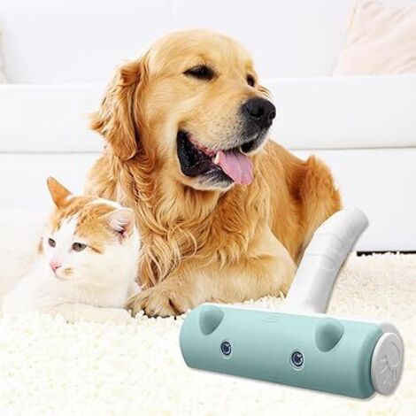 Beipar. Rullo Sfera Rimuove Peli Di Animali, Pelucchi, Riutilizzabile, Ecologico, Per Abbigliamento E Viaggi (Rosa) Mini Spazzola Triangolare Rimuovere Peli Di Cani, Gatti, Tappetini Auto [2 Pezzi - Foto 9