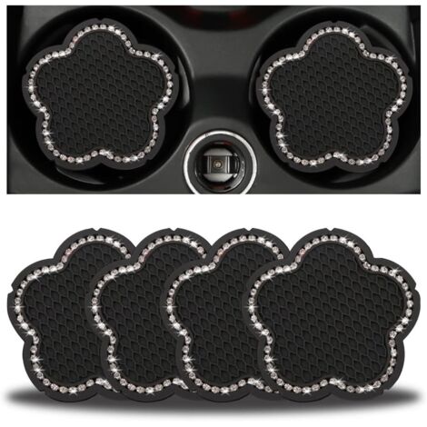 Confezione da 4 sottobicchieri universali per auto, 7,9 cm, in