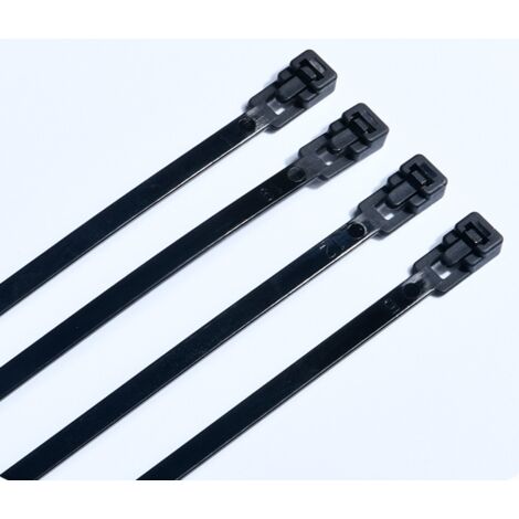 Fascette Fermacavo Nylon 66 Resistenti UV 7,2x150 Mm | 50 Pezzi | Riutilizzabili E Autobloccanti | Per Interni/Esterni