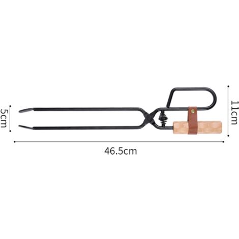 NKlaus Set 3 pezzi per incenso a carboncino 33mm con pinze