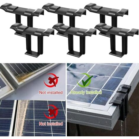 30 Clip Di Scarico Acqua Per Pannelli Solari 30 Mm - Set 30 Pezzi, Policarbonato, Per Drenaggio E Pulizia