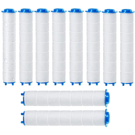 10 Pezzi Doccetta Cotone PP Filtro Sostituibile, Filtro Doccia Per
