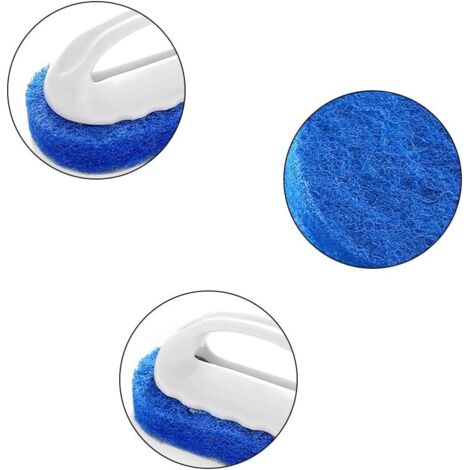 Well2wellness® 2 Tamponi Per Pulizia Piscina Con Manico Robust - Spugnette In Tessuto Non Tessuto 9x14 Cm